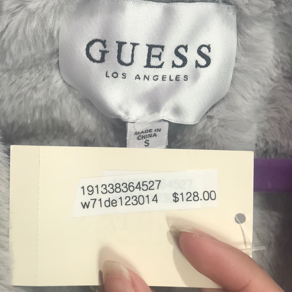 Guess Light Grey “Silver” Winter Jacket - image 8
